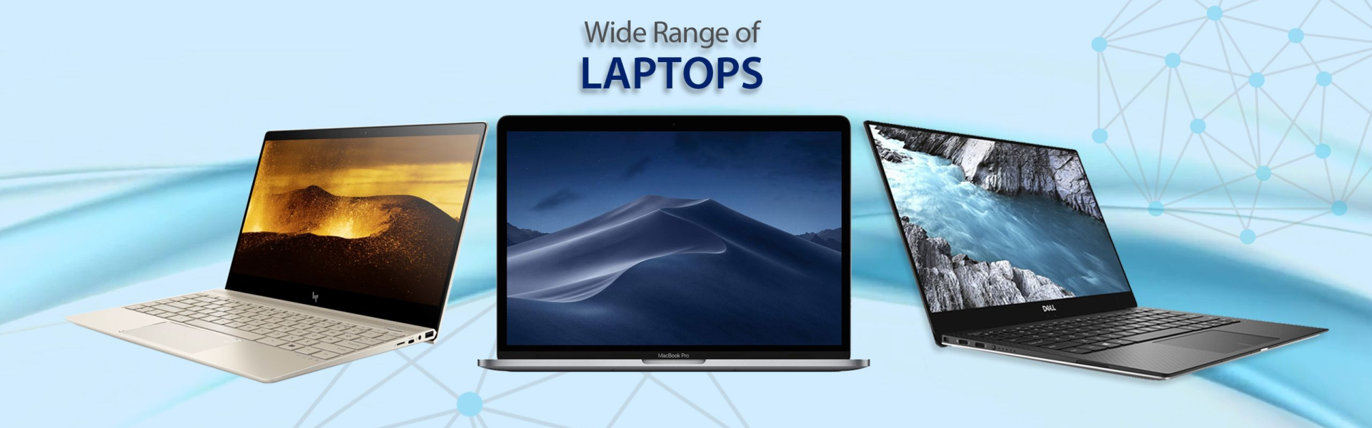 wide range of laptops