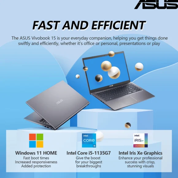 ASUS Vivobook 15 Laptop Touchscreen Computer, 15.6 Laptop Touch Screen FHD IPS, Intel Core i5 Laptop, Lifetime Microsoft Office Included, 20GB RAM 1TB SSD, Windows 11-1